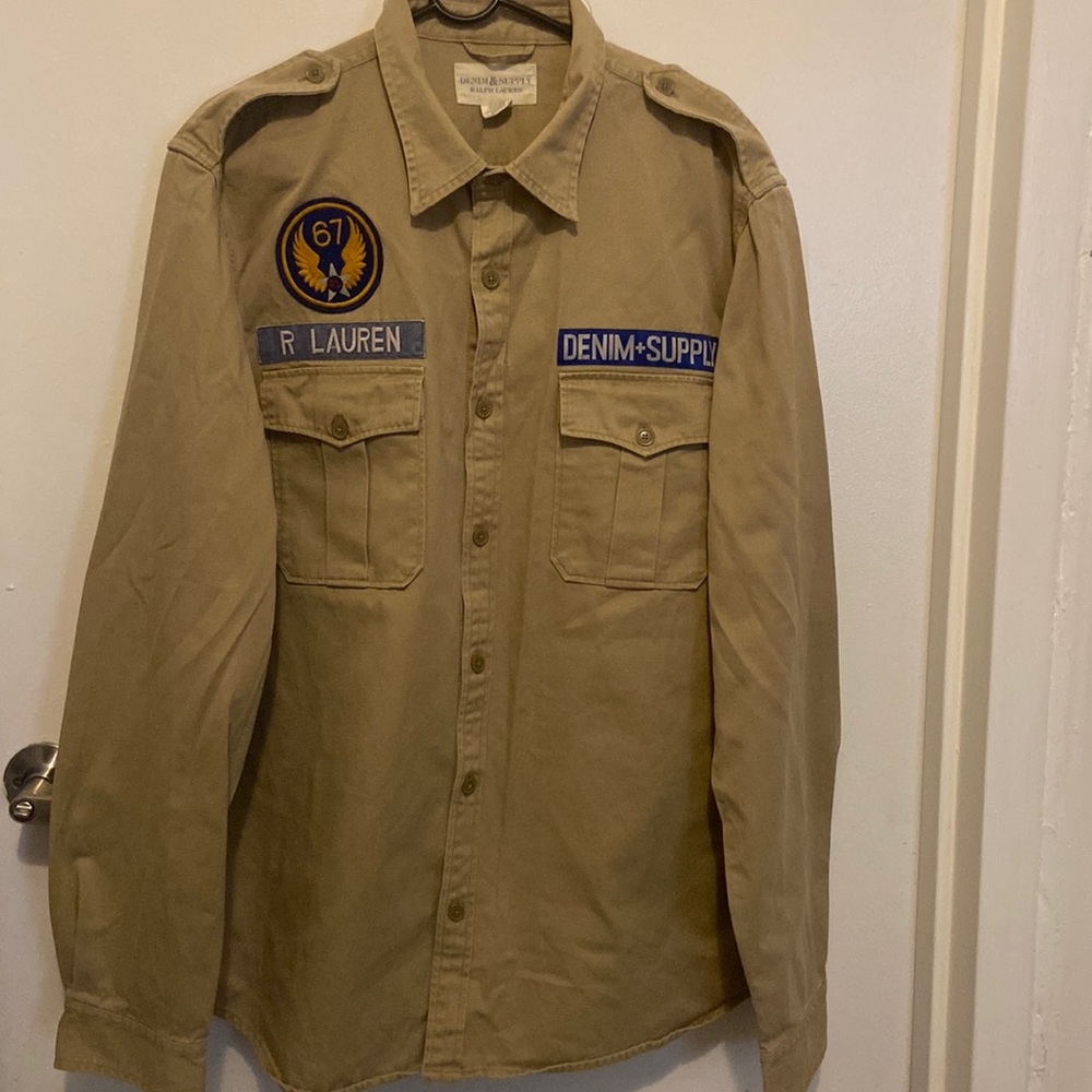 Men Denim & Supply Button Down Shirt/Jacket Ralph Lauren sz XXL